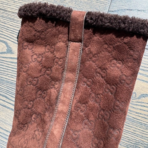 GUCCI- Women’s Mid Calf Length Suede Brown Riding Boots- Size:7 - Picture 8 of 8